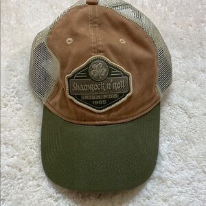 Outdoor Cap Company Unisex Shamrock n’ Roll Irish Pub Baseball Cap Hat Green Tan